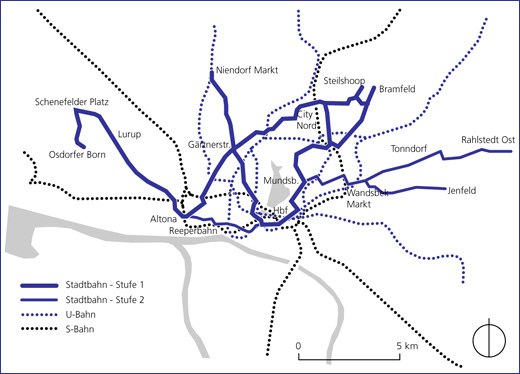 Intraplan-Gutachten für die Stadtbahn Hamburg, 1991