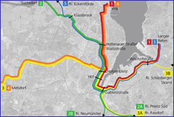 Liniennetz Kiel